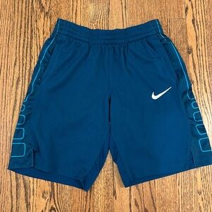 Nike Dri-Fit basketball shorts youth XL blue/teal color